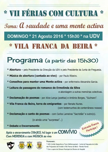 VII Férias com cultura